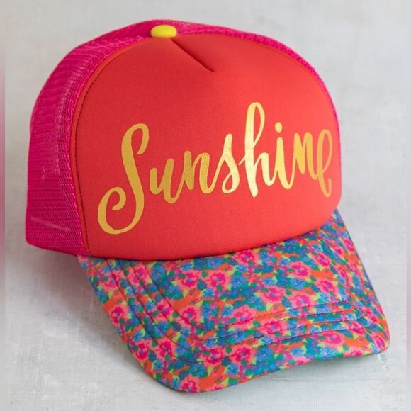 NATURAL LIFE Accessories - NATURAL LIFE Sunshine Hat - Red and Pink